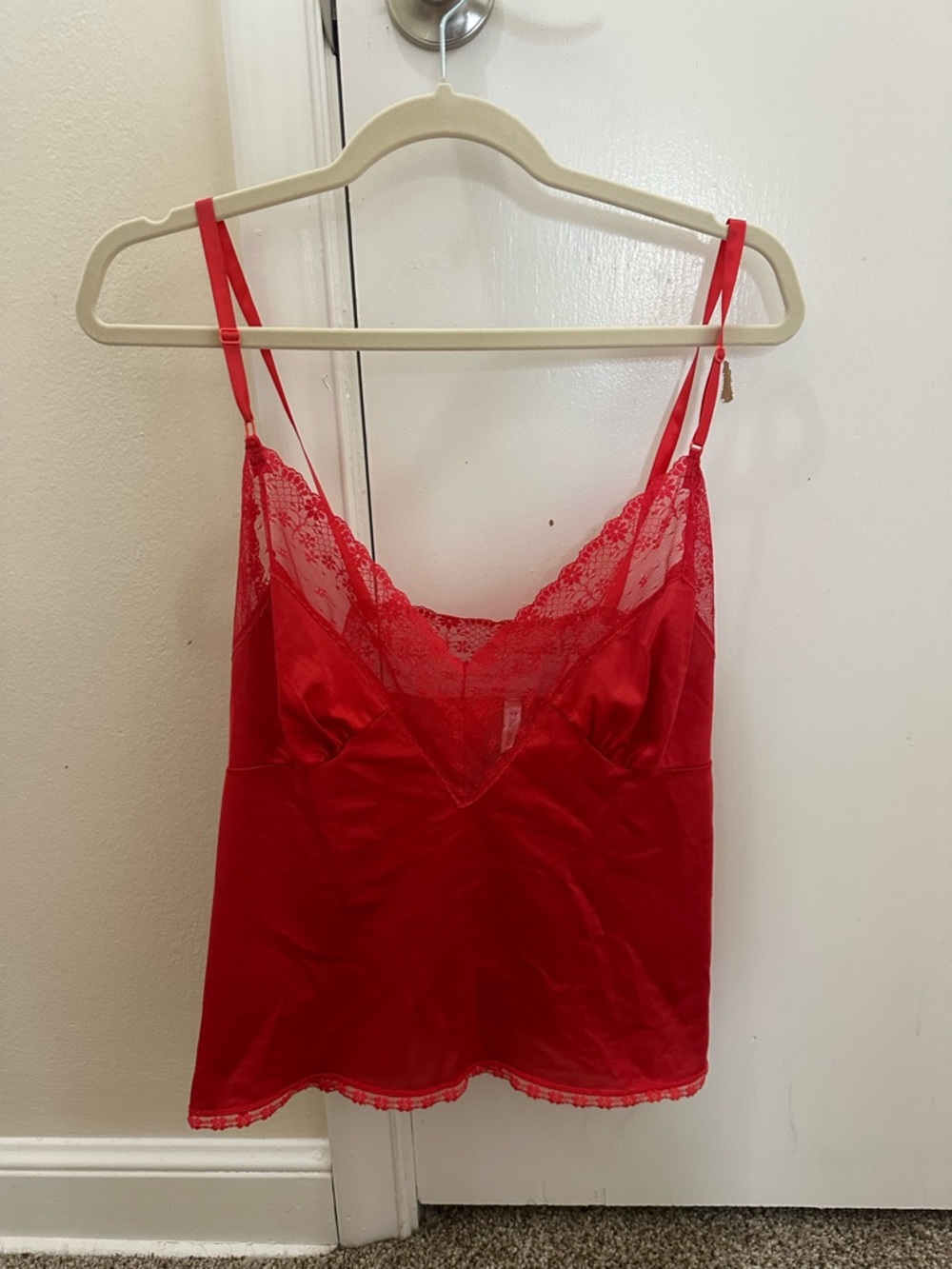Vintage Ashley Taylor Red Lace Top